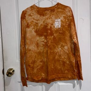 Orange tye dye vans tshirt